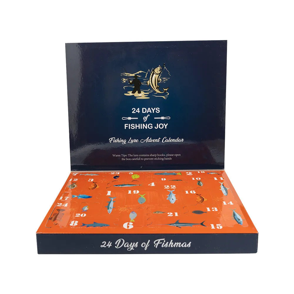 Christmas Mino Bog fishing set blind box containing 24 metal pieces with hand-painted collectible figures