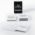 Black gift box containing Our Time Lovers Edition communication cards for couple relationships