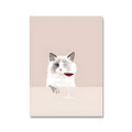 Modern simple style canvas wall painting 40x60cm with white border decorative bedroom art