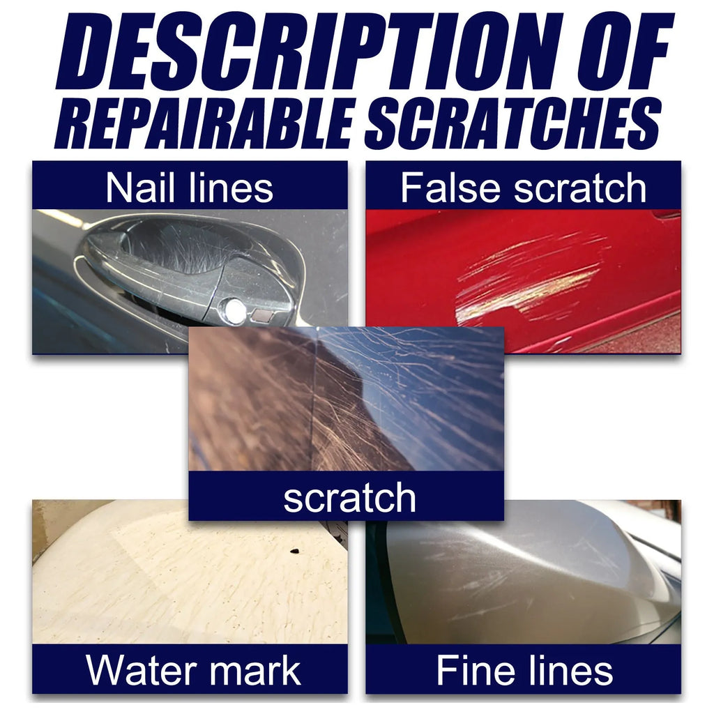 Car paint scratch removal spray bottle in 100ml, 50ml and 30ml sizes