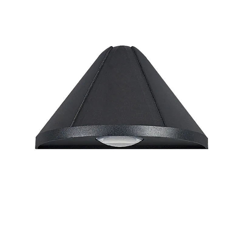 Black Bird's Nest finish courtyard LED lamp with aluminium alloy shell and IP65 waterproof rating.