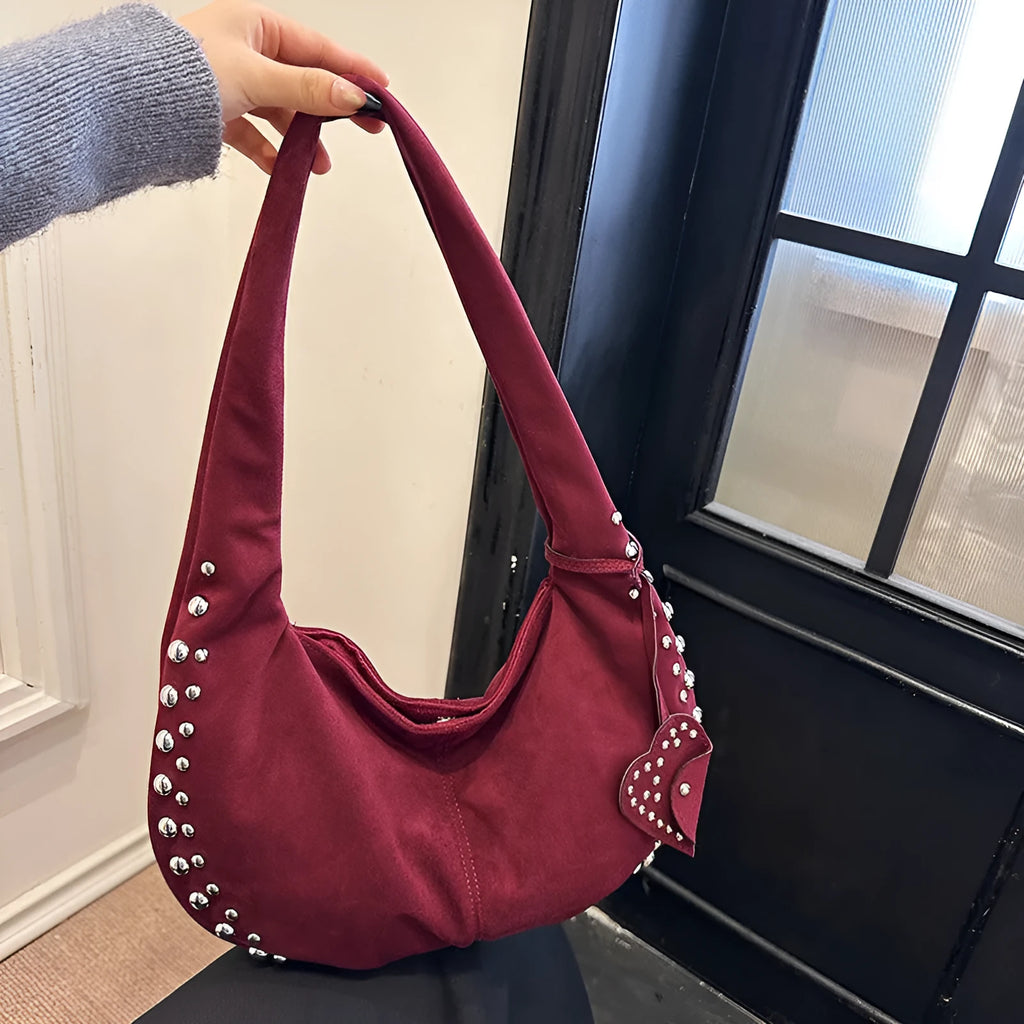 Soft plush strapless tote handbag for women in retro style, shown in available colours.