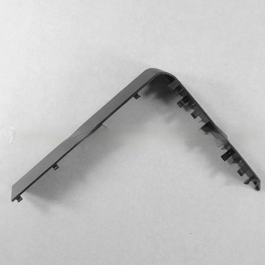 A black plastic hard drive baffle bin cover for a 3.5-inch PC case bay.