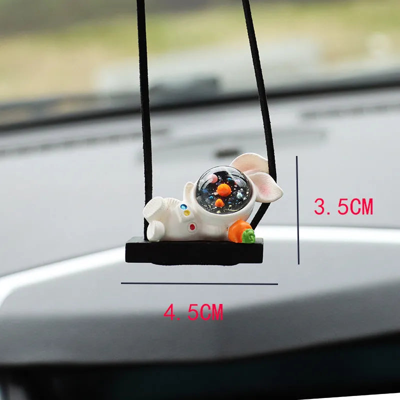 Cartoon astronaut resin pendant for car decoration with five design options
