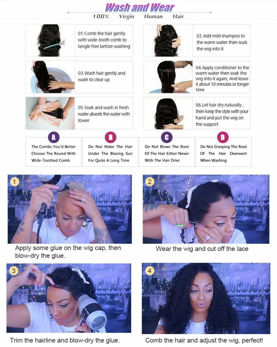 Body wave human hair lace front wig on a stand, showing medium-long length and lace front construction.
