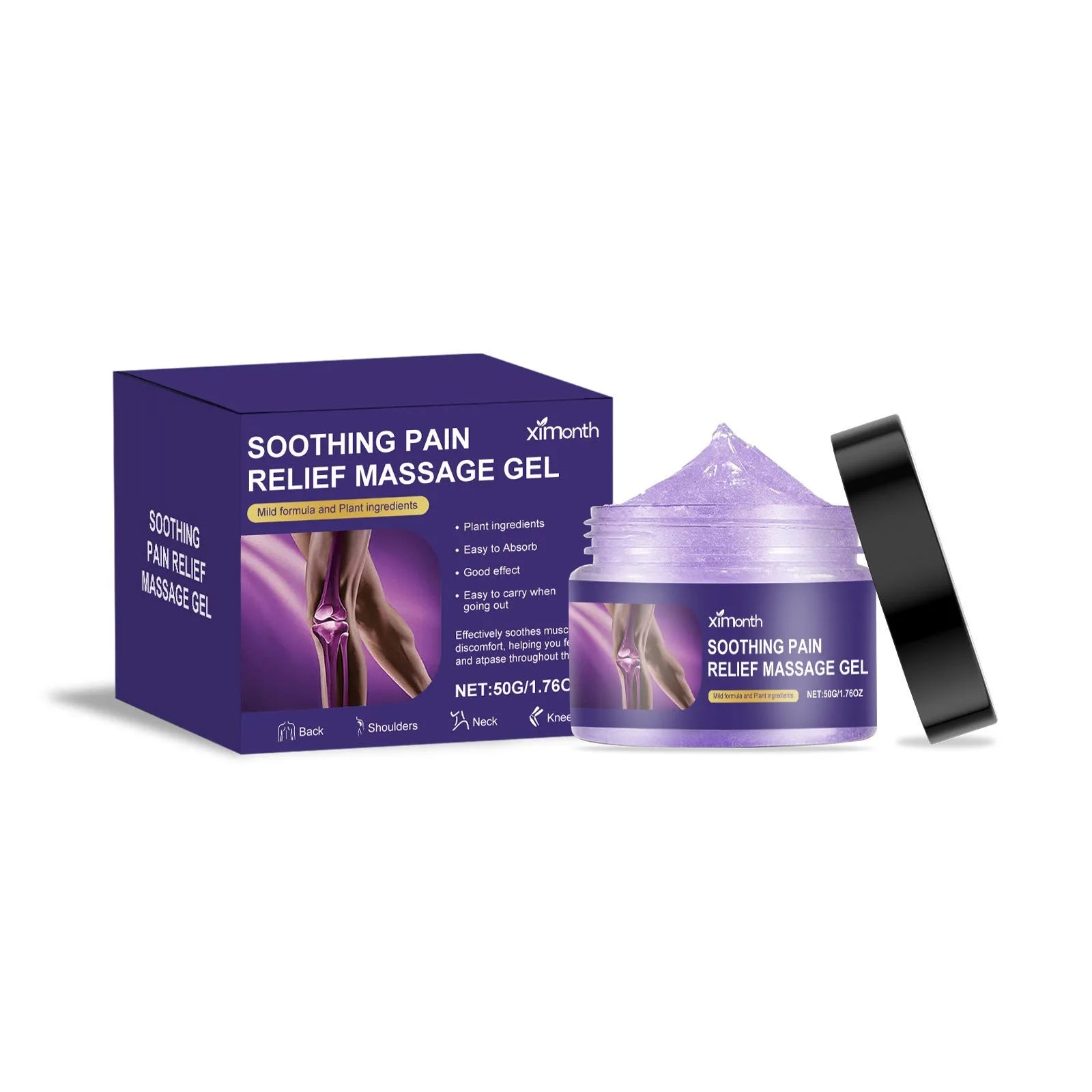 50g tube of body joint care gel for universal skin type application