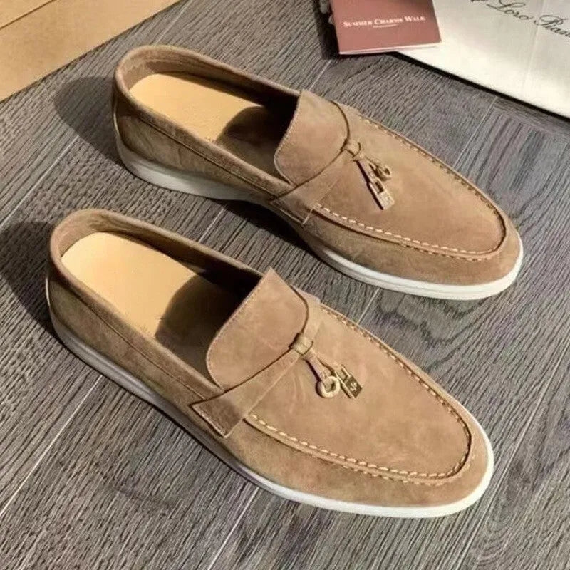 Gommino slip-on loafers with steel toe cap and rubber soles in multiple colour options