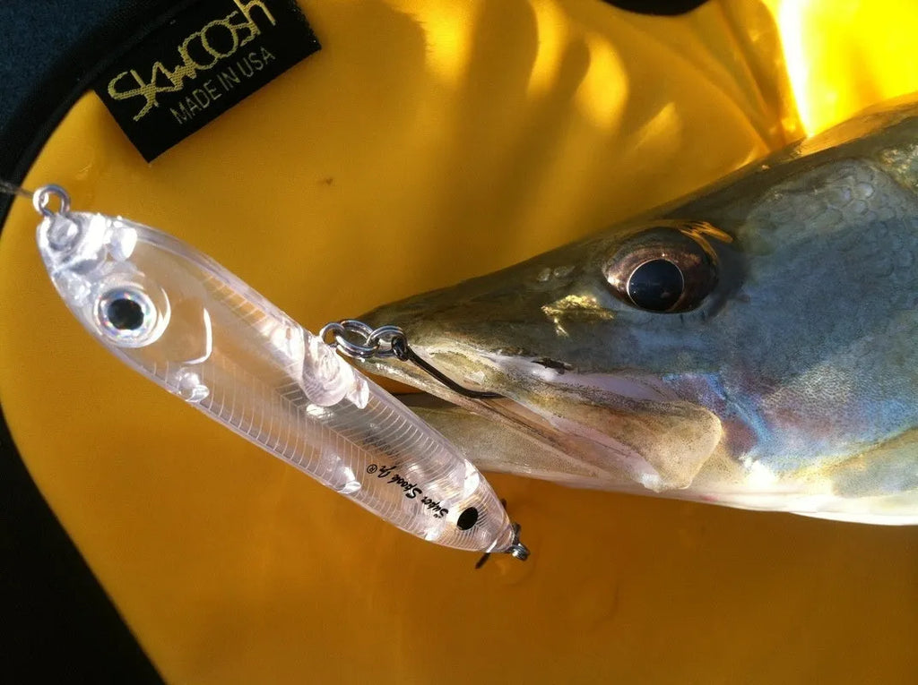 Transparent 9.5cm blank fishing bait body with 7mm eye socket