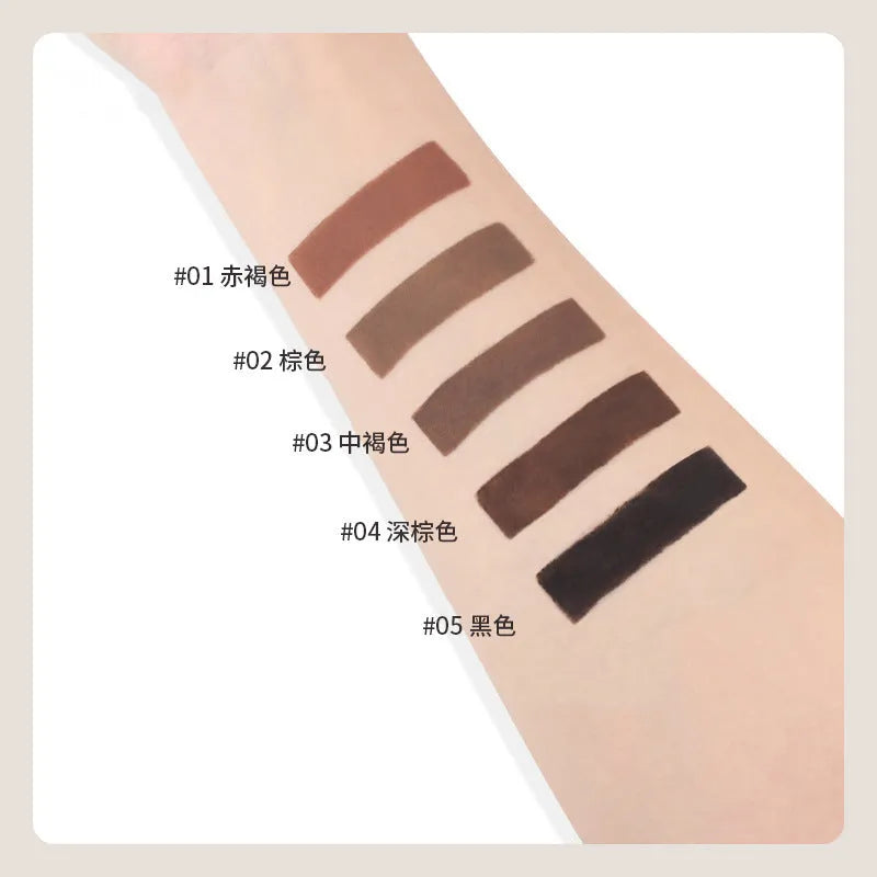 Double-headed eyebrow cream pencil in natural colour shades for universal skin type brow shaping