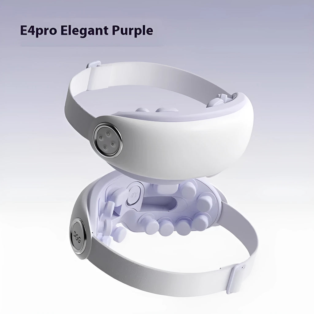 Purplish gray Bluetooth rechargeable eye hot compress and steam moisturising instrument.