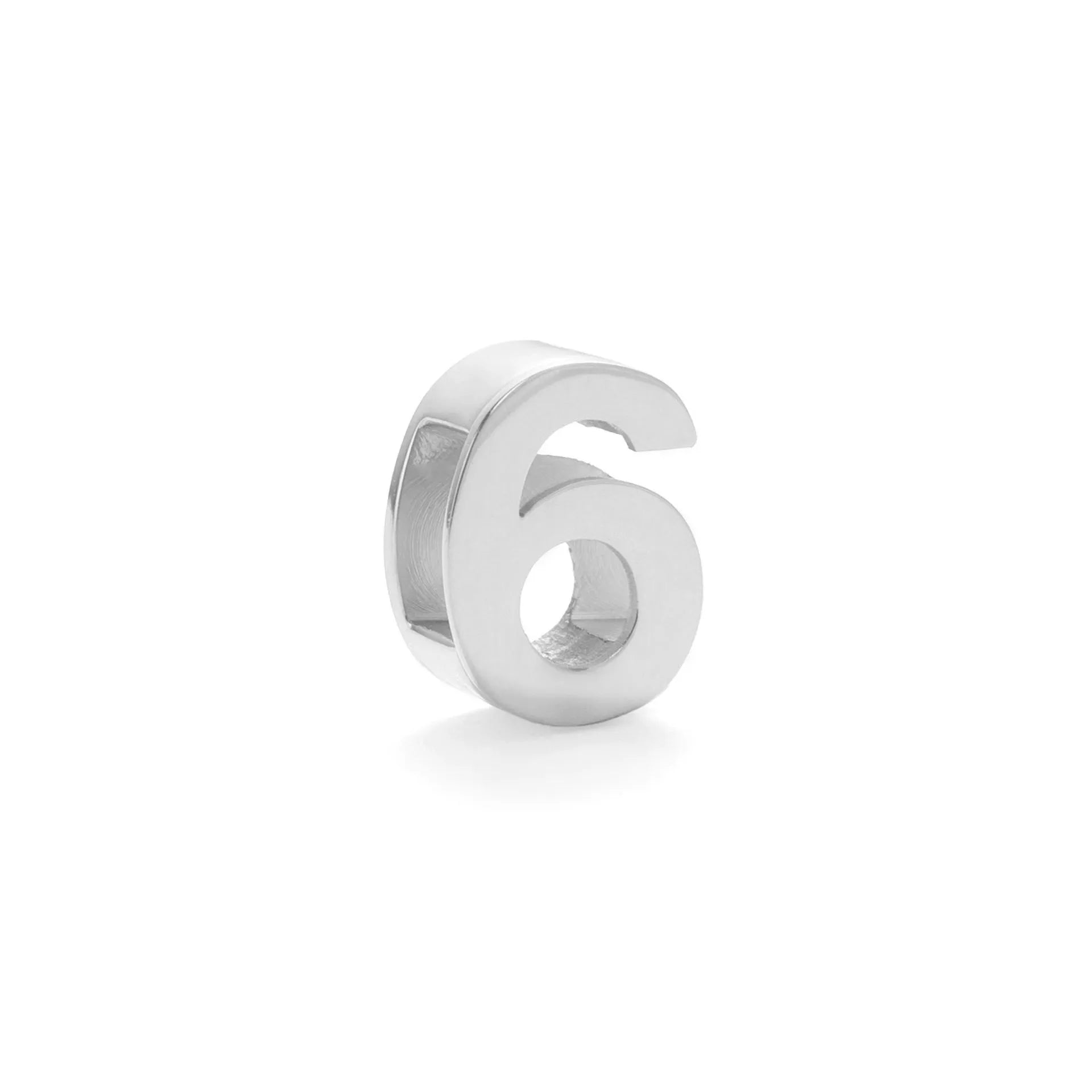 A gold and a silver titanium steel necklace with letter and number pendants on a 40.5cm chain.