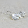 Retro silver zinc alloy earrings with bird flower and zodiac designs
