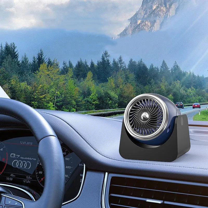 12v car heating fan with cigarette lighter plug for vehicle frost removal and interior warming