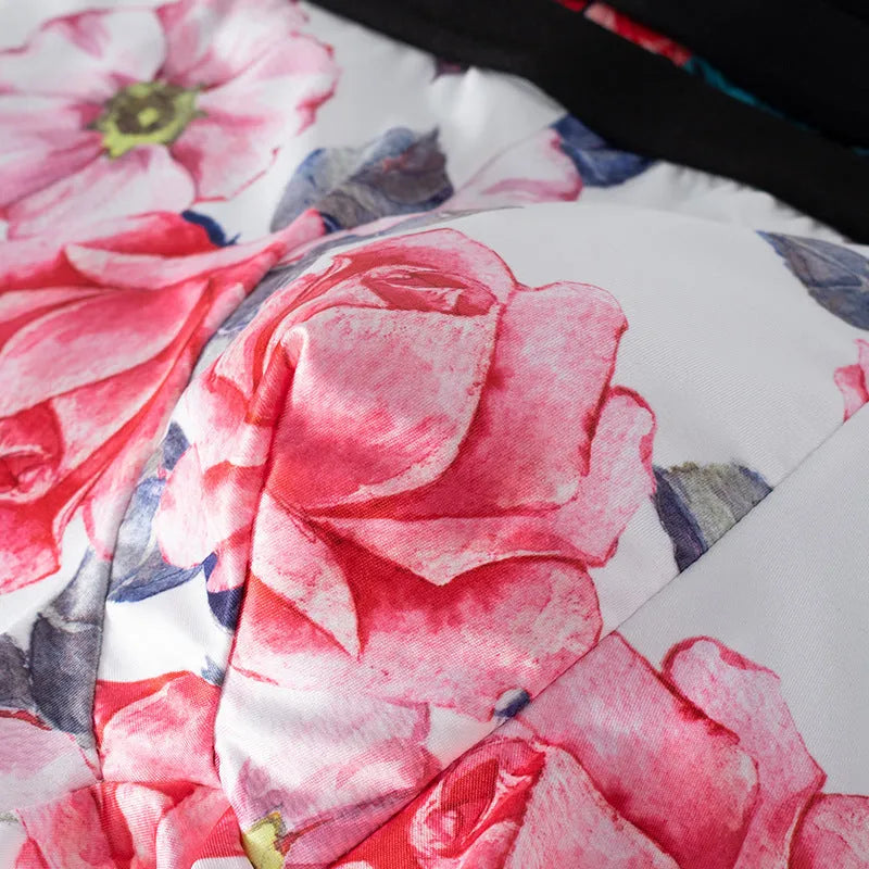 Ice silk men's underwear in fashion print patterns with mid waist design