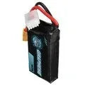 7.4V 1200mAh lithium battery for RC model cars and boats measuring 15x36x70mm