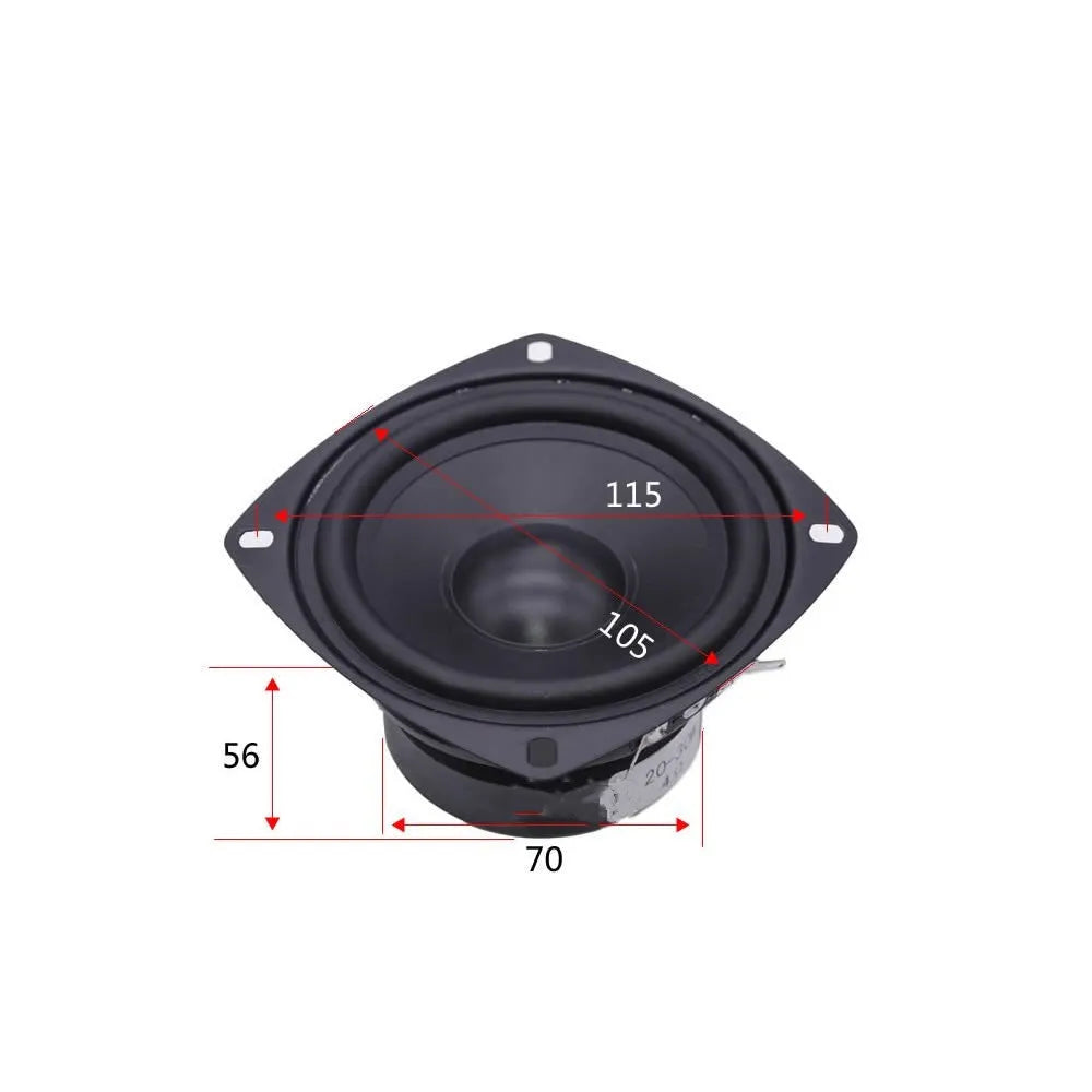 4 inch bass coaxial car audio speaker for car modification with magnet construction