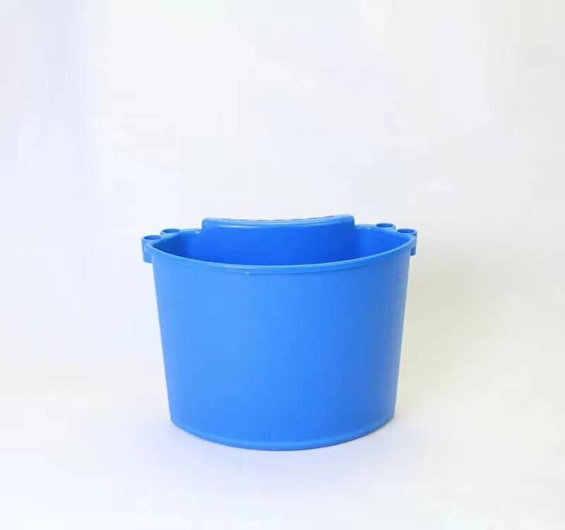 Polypropylene car wash bucket with grit guard in black, red, blue, or pink colour options