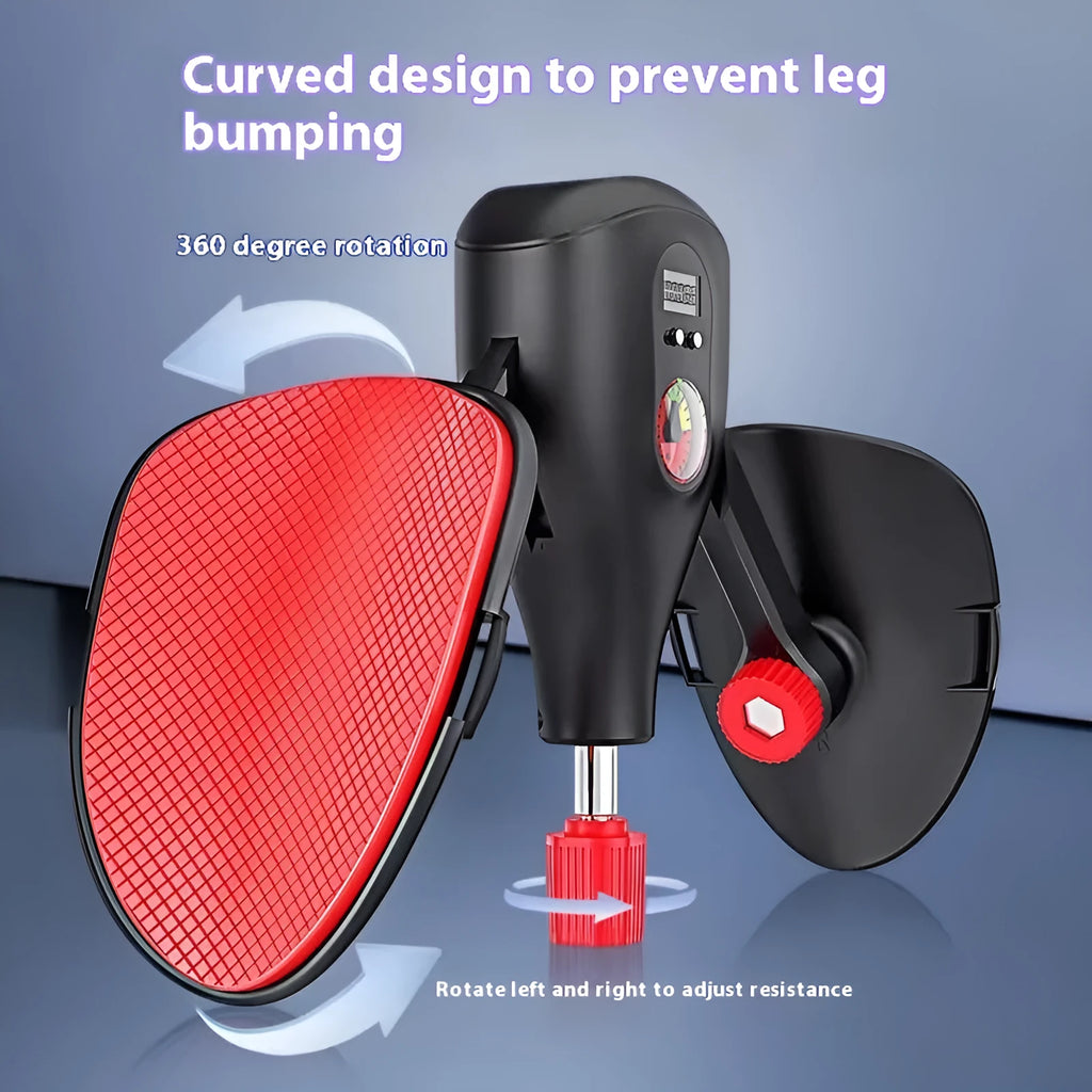 Men's Kegel trainer pelvic floor exercise equipment in black with straps attachment