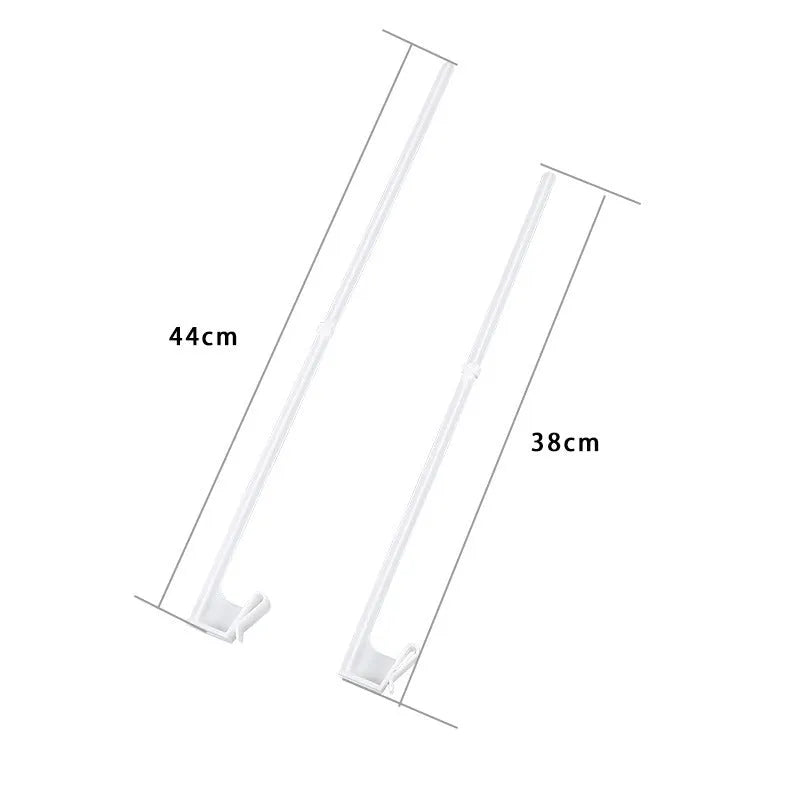 Ten white PP plastic car window flag pole holder clips for vehicle side window mounting