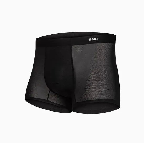 Seamless antibacterial fitness shorts for men in blue, shown flat.