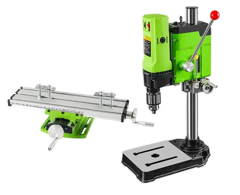 1050W mini bench drilling machine with cross bench pliers on workbench