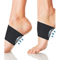 Elastic arch support foot bandage in heart-style and ordinary designs with PU construction