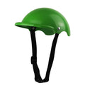 Small S size plastic pet helmet for motorcycle safety in pink, black, yellow, or green colours