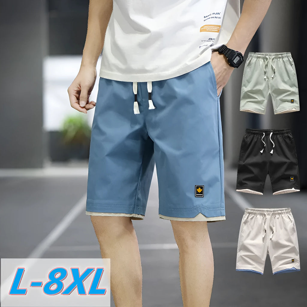 Men's loose fit beach shorts in polyester fabric available in multiple colours and sizes