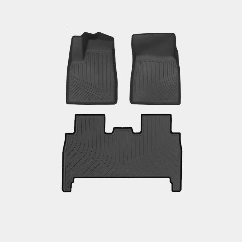 Tesla Model X waterproof TPE rubber floor mats and trunk liner set for 2016-2023 models