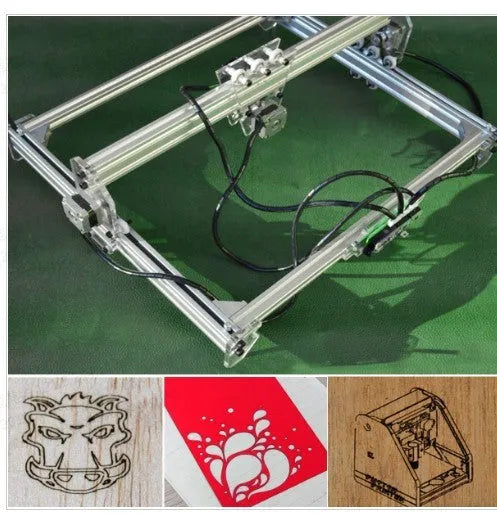 Miniature laser engraving machine with 3000mW power and 400x300mm base plate