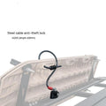 Plastic-sheathed steel cable lock for roof platform security in 1200mm or 600mm lengths