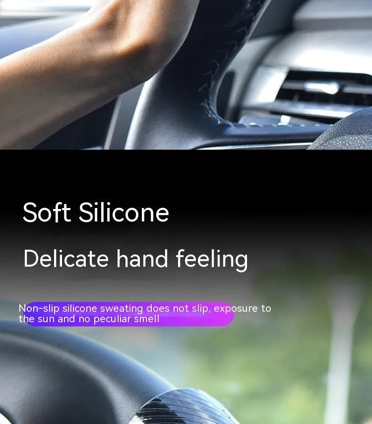 Black steering wheel assist ball with silicone construction and metal bearing mechanism