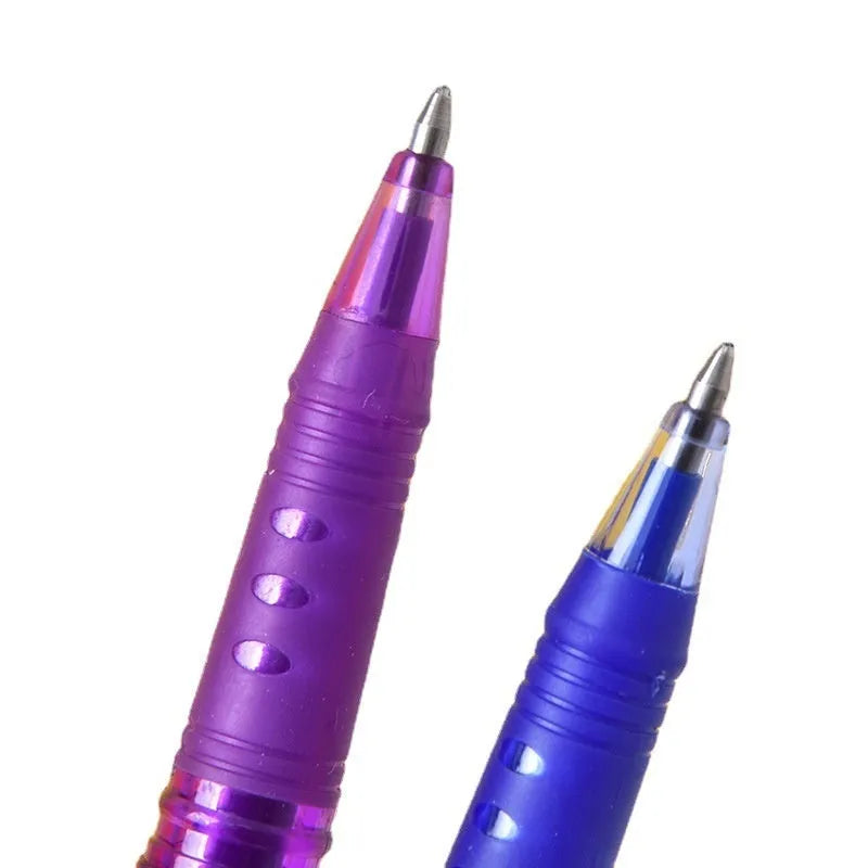 Set of heat-erasable gel pens with plastic shells and choice of 0.5mm or 0.7mm nibs in a 12 or 8 colour pack.