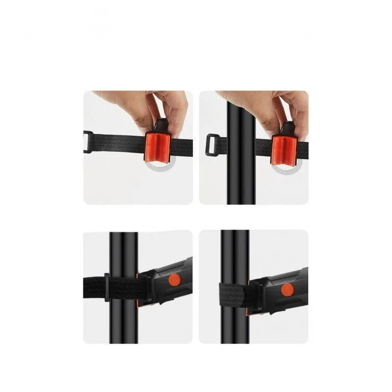 USB rechargeable cycling taillight modification wiring kit in five colour options with waterproof construction