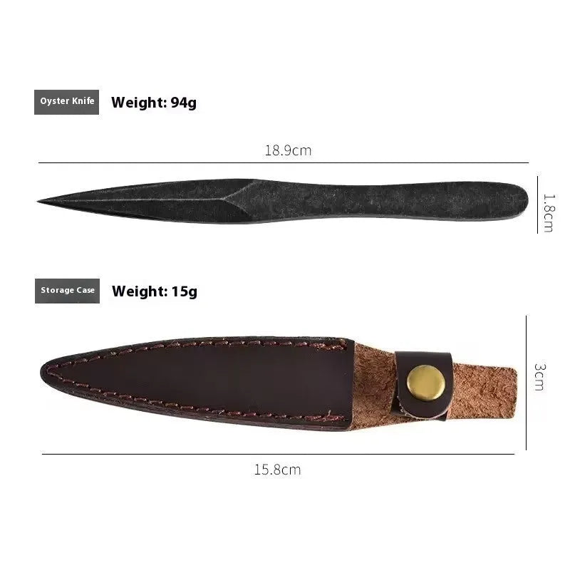 Black stainless steel tea knife hand pry tool for compressed Pu-erh tea, modern simplicity style, single tea accessory
