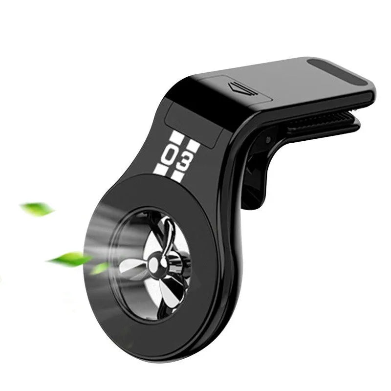 Magnetic car phone holder with fragrance stand attached to vehicle air vent