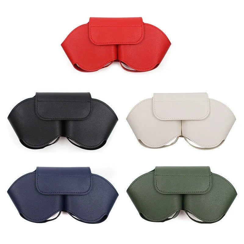 AirPods Max PU leather protective case with zip closure in black, red, white, green, or blue.