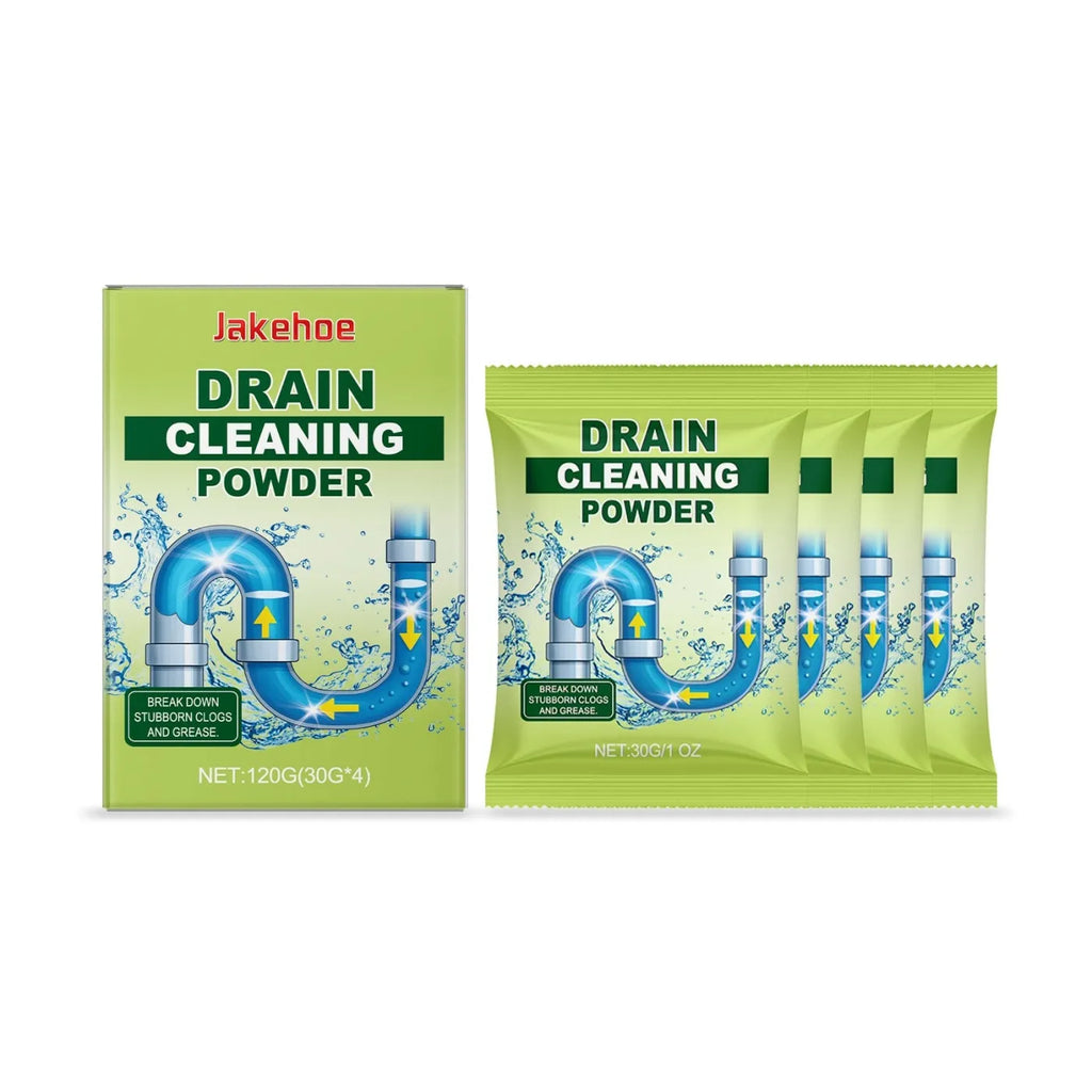 120g container of drain cleaning powder with chemical unblocking formula
