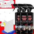 Wash-free fabric roof foam cleaner bottle with microfibre towel and sponge wipes for car interior cleaning.
