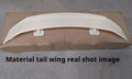 Universal car punch-free tail wing spoiler in ABS plastic on a vehicle