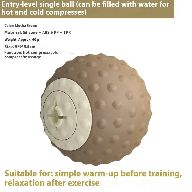 Massage ball cold and hot compress therapy equipment for foot and back muscle relaxation