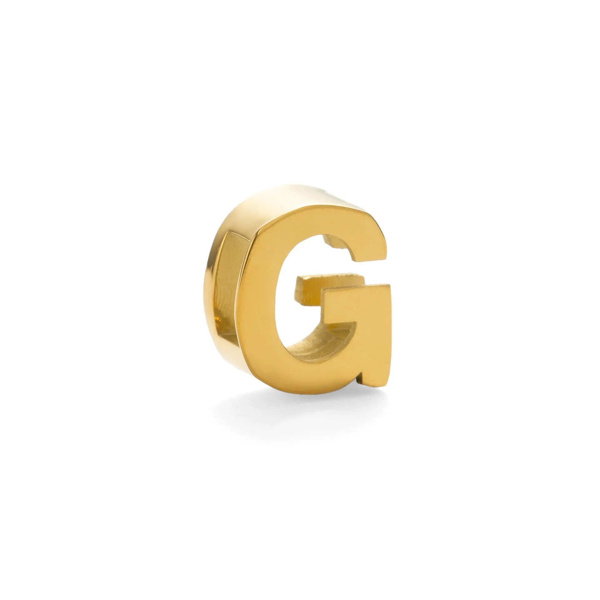 A gold and a silver titanium steel necklace with letter and number pendants on a 40.5cm chain.