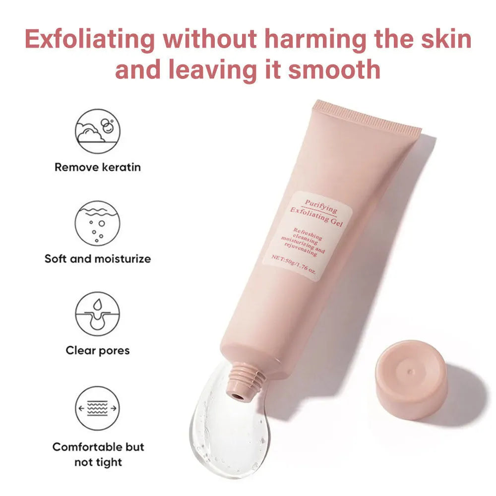 Moisturising facial exfoliating gel scrub in 132g container for universal skin types