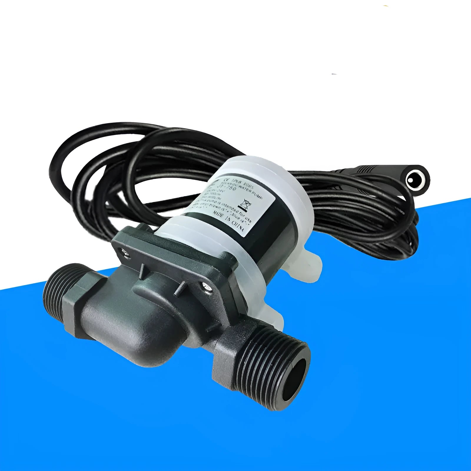 JT-750 horizontal DC water pump with threaded connections for heating systems