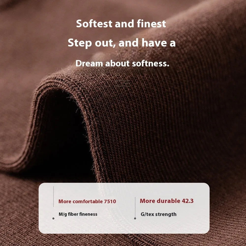 Mid-calf business socks in pure combed cotton showing solid colour options including army green, beige and black