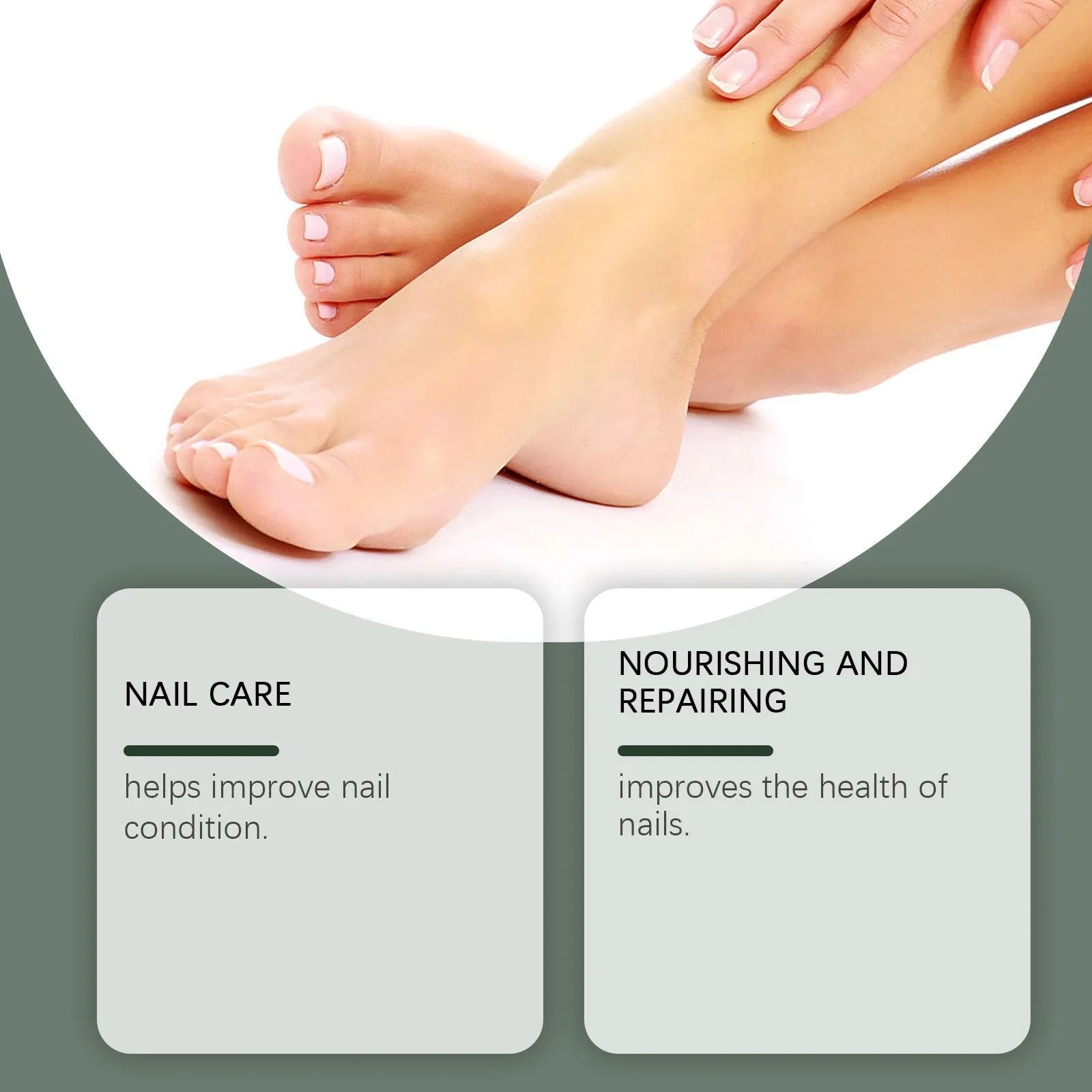 30ml nail care solution bottle with mild brightening nourishing formula