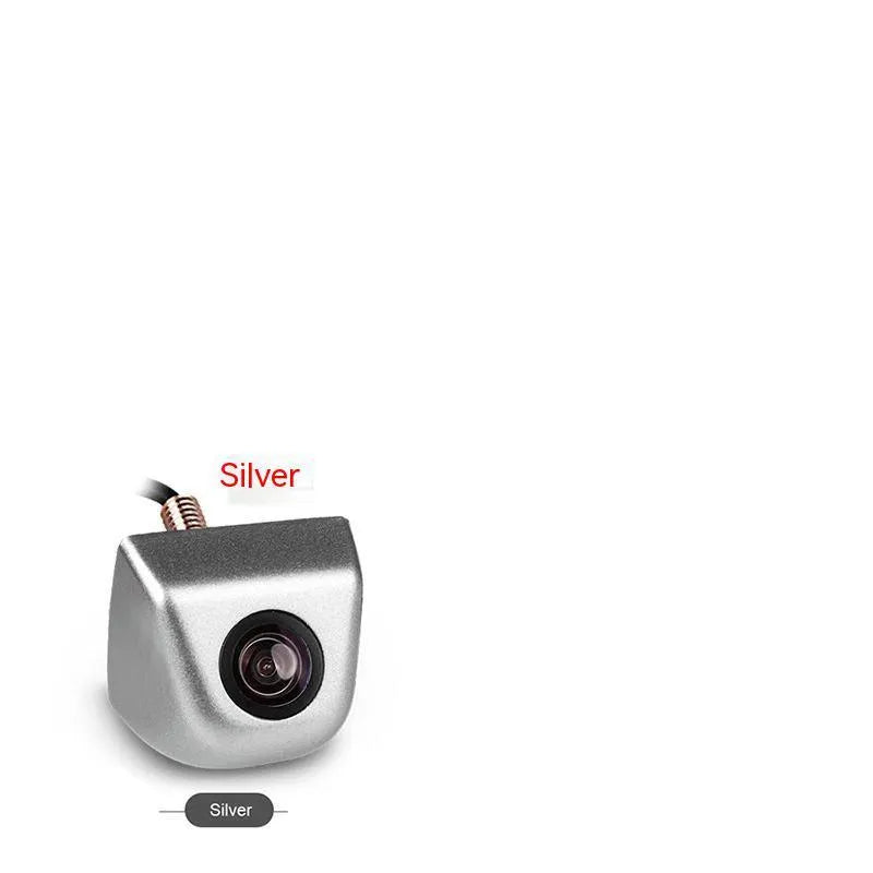 HD waterproof car rearview camera with metal shell in black finish showing screw mounting points