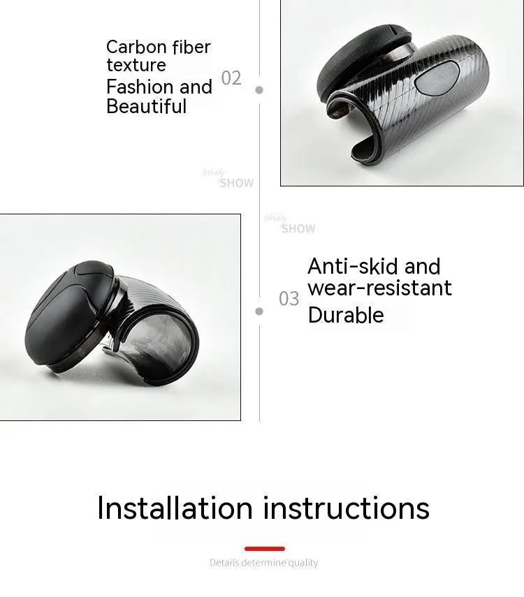 Black steering wheel assist ball with silicone construction and metal bearing mechanism