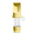 2-in-1 dog travel drink bottle with foldable bowl, 450ml, PP, approx. 9 x 28cm, Gray Green Pink Yellow