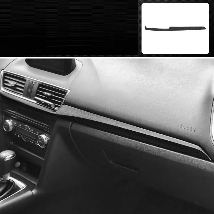 Unksera car interior decorative film sticker kit for centre console, handbrake and instrument panel application